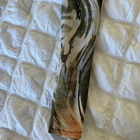 Zara Ruched mesh bodycon mini dress - Picture 6 of 11